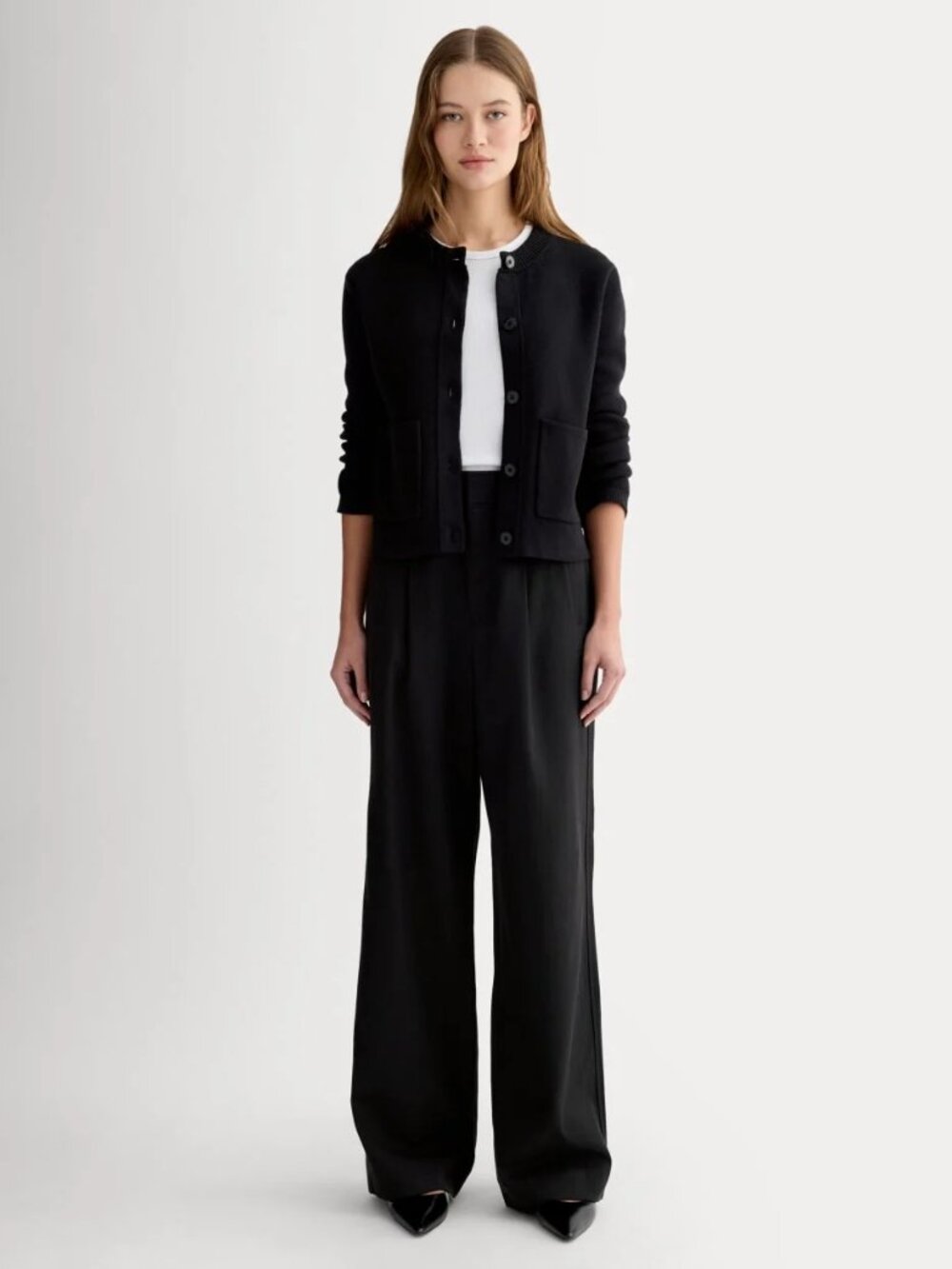 Everlane Draper Pleated Pant in Buttersmooth - Picture 1 of 6